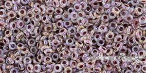 TOHO Demi Round – Inside Color Rainbow Crystal Strawberry-Lined 11/0, 5gram TOHO Demi Round – Inside Color Rainbow Crystal Strawberry-Lined 11/0, 5gram
