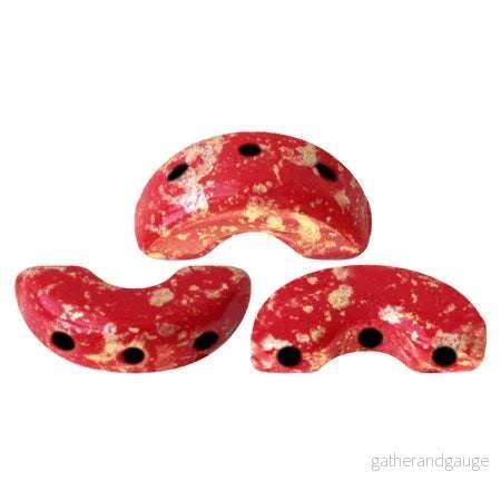 Arcos® par Puca® – Opaque Coral Red Splash 10 gram