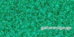 TOHO Seed Beads - Transparent Beach Glass Green 15/0, 10 gram