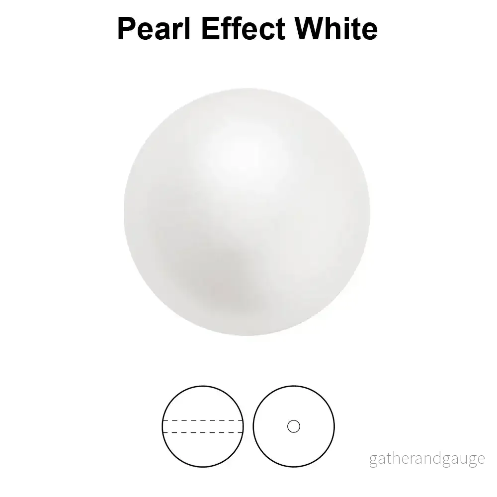 Preciosa Pearl Round – Maxima White 4 mm, 50-pack