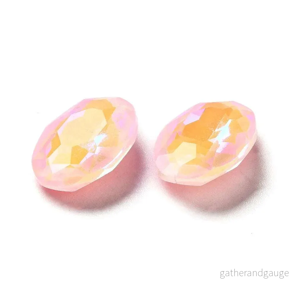Kinesisk strass - Oval Light Rose Shine 18x13mm 1styck - Bild 2