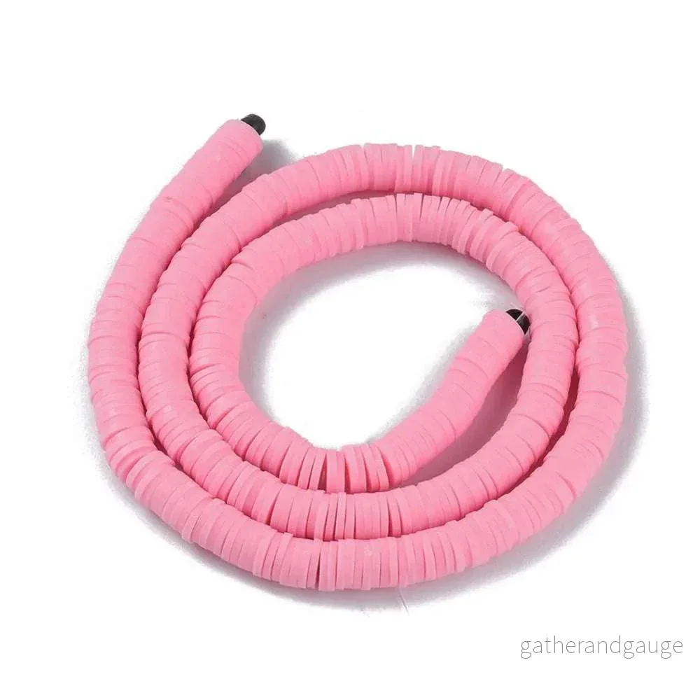 Heishi pärlor - Flamingo 3mm 1 sträng