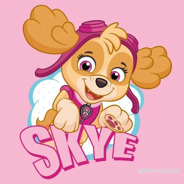 Paw Patrol Skye Handduk 30×30 cm