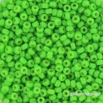 Miyuki seed beads - Duracoat Opaque Fiji Green 11/0, 10 gram