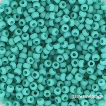 Miyuki seed beads - Opaque Matte Turquoise Green 11/0, 10 gram