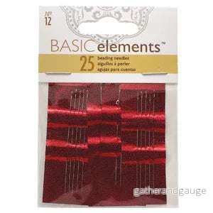 Pärlnålar Basic Elements - nr 12, 25-pack