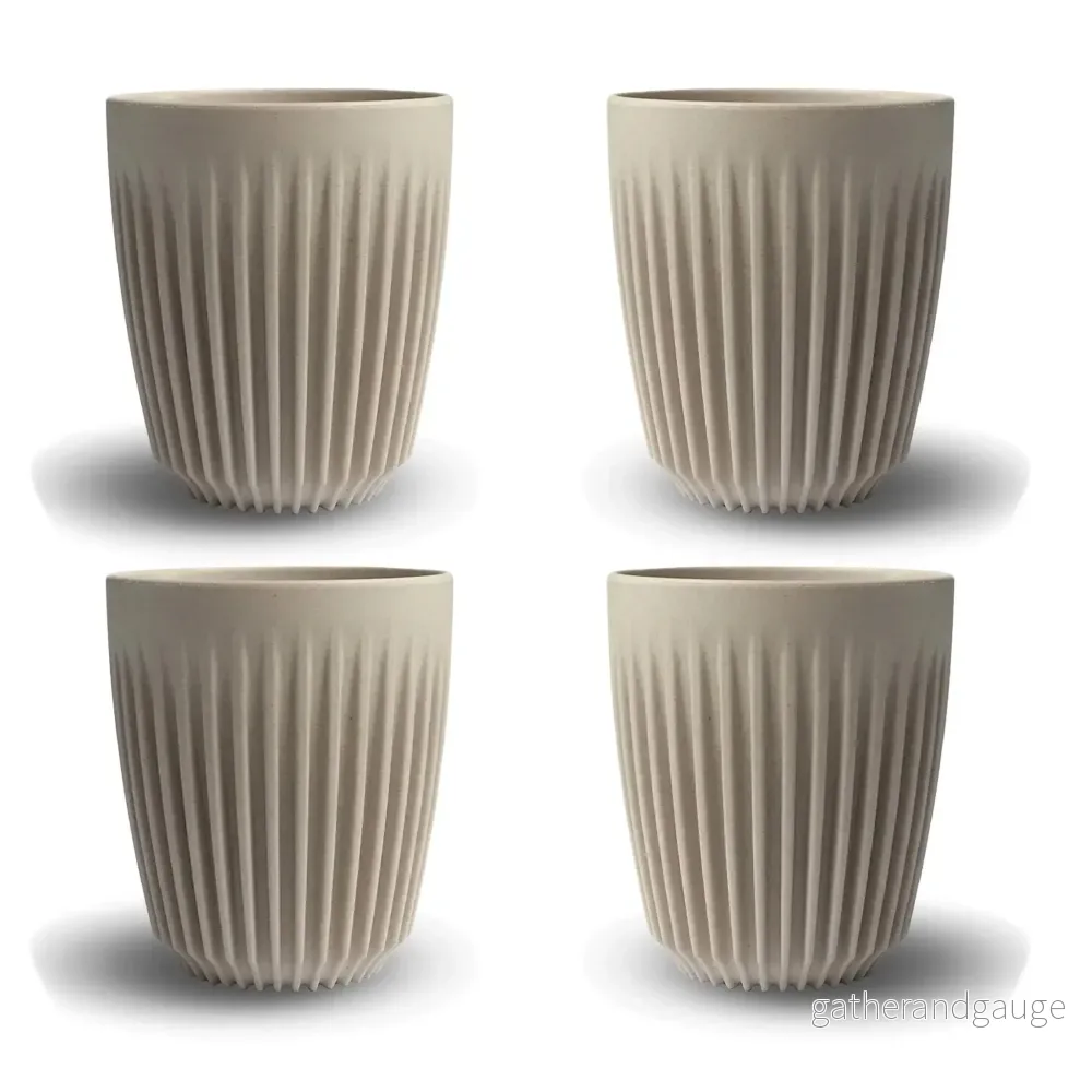 Mug 8oz Natural 4pcs – Huskee Mug 8oz Natural 4pcs – Huskee