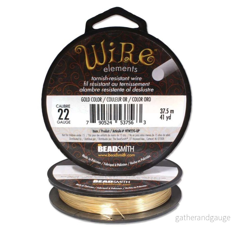 Wire Elements 22Ga – Guldfärgad Non Tarnish 1 stor rulle Wire Elements 22Ga – Guldfärgad Non Tarnish 1 stor rulle