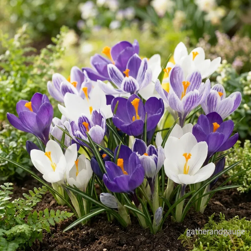 Crocus bleu et blanc - calibre 7/8 - Bild 2