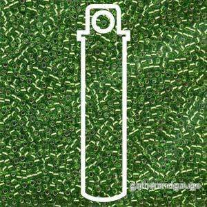 Miyuki Delica – Silver Lined Lt Green 15/0, 7 gram Miyuki Delica – Silver Lined Lt Green 15/0, 7 gram