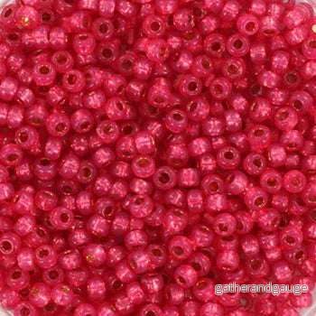 Miyuki Seed Beads - Duracoat Silverlined Dyed Flamingo 11/0, 10 gram