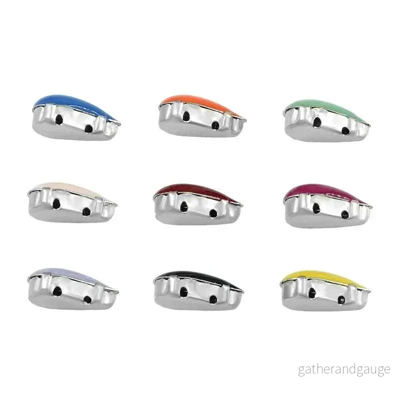 Slider 2-hål - Droppe Fuchsia 8x13mm 2-pack - Bild 2