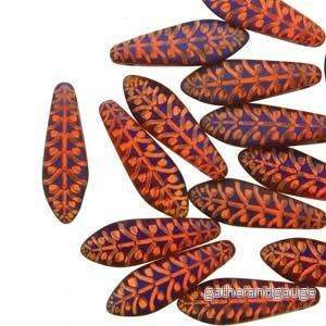 Dagger - Orange Transparent Laser Matt Rye 5x16mm, 1 sträng