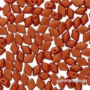 Matubo Mini Gemduo – Gold Shine Orange 6x4mm Matubo Mini Gemduo – Gold Shine Orange 6x4mm