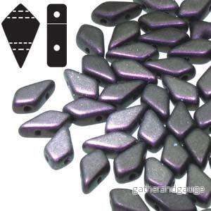 Kite Bead – Polychrome Black Raspberry 9x5mm, 10 gram Kite Bead – Polychrome Black Raspberry 9x5mm, 10 gram