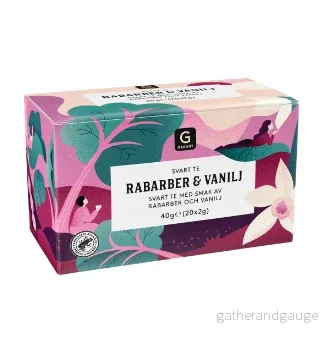 Garant Rabarber Vanilj Svart Te Garant Rabarber Vanilj Svart Te
