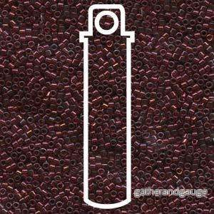 Miyuki Delica – Gold Luster Transparent Red 15/0, 7 gram Miyuki Delica – Gold Luster Transparent Red 15/0, 7 gram