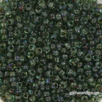 Miyuki Seed Beads - Transparent Picasso Sea Foam 11/0, 10 gram