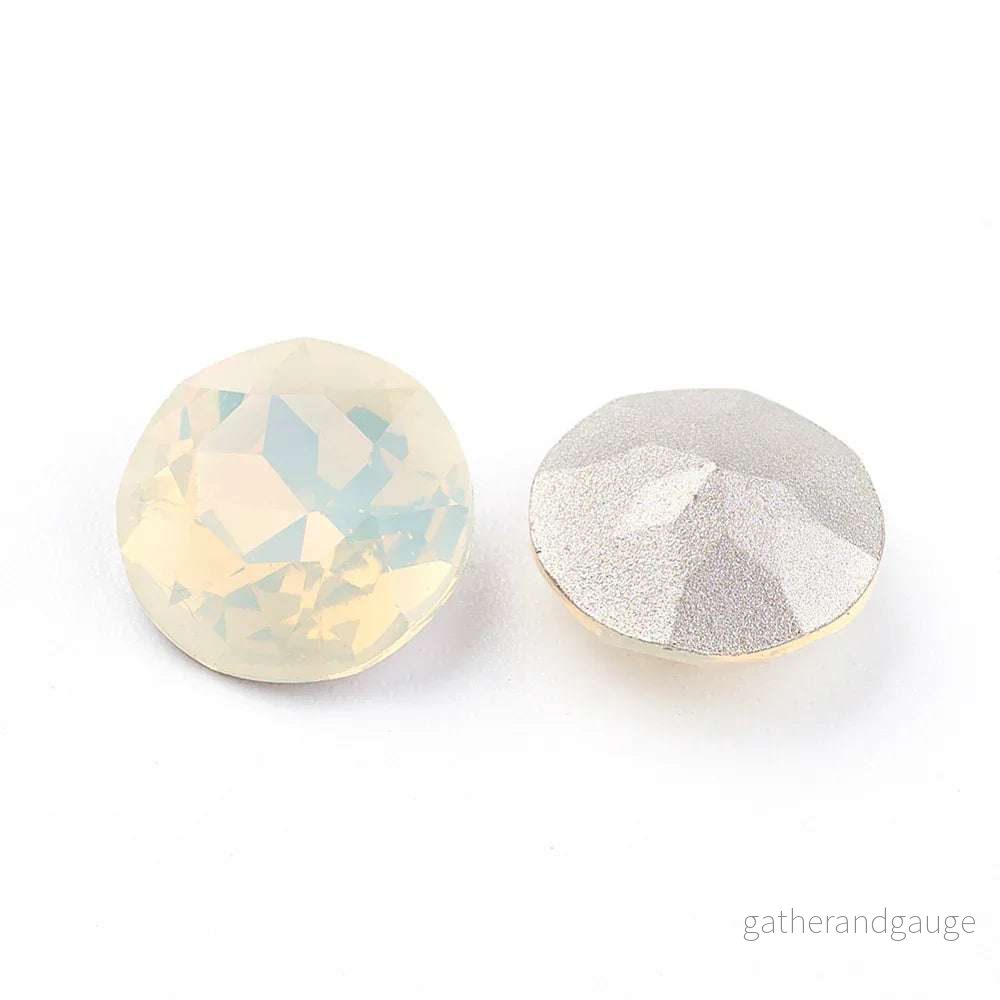 Kinesisk strass - Round stone Sand Opal 8mm 1 syuck