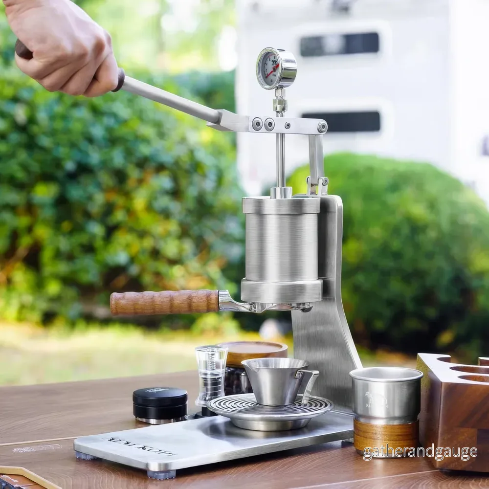 Aleman Sniper Espressomaskin med manuell spak | Precision Tower i rostfritt stål - Bild 3