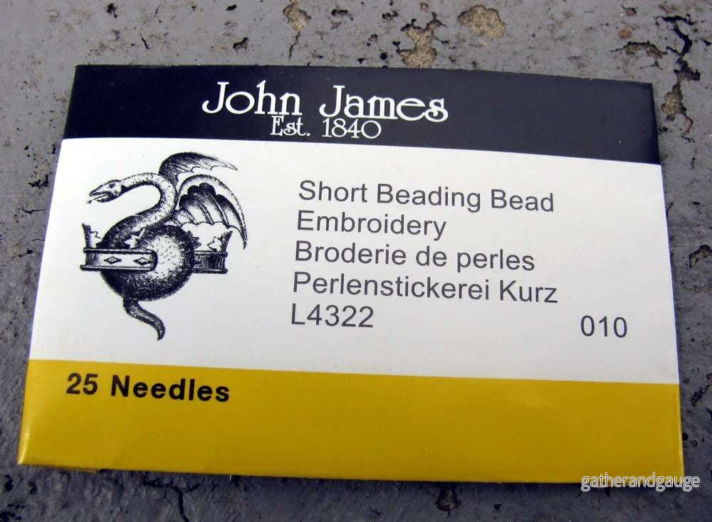 Pärlnålar - John James, nr 12, Short, 25-pack
