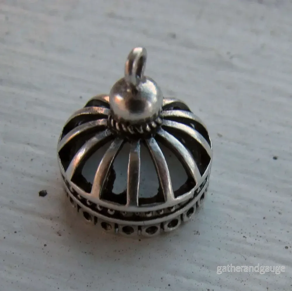 Ändfäste Antiksilverfärgade – Elegant 11mm