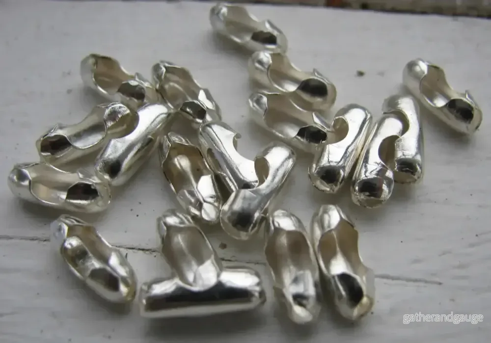 Lås till Kulkedja - Ljust silverfärgad 3 mm, 20-pack - Bild 2