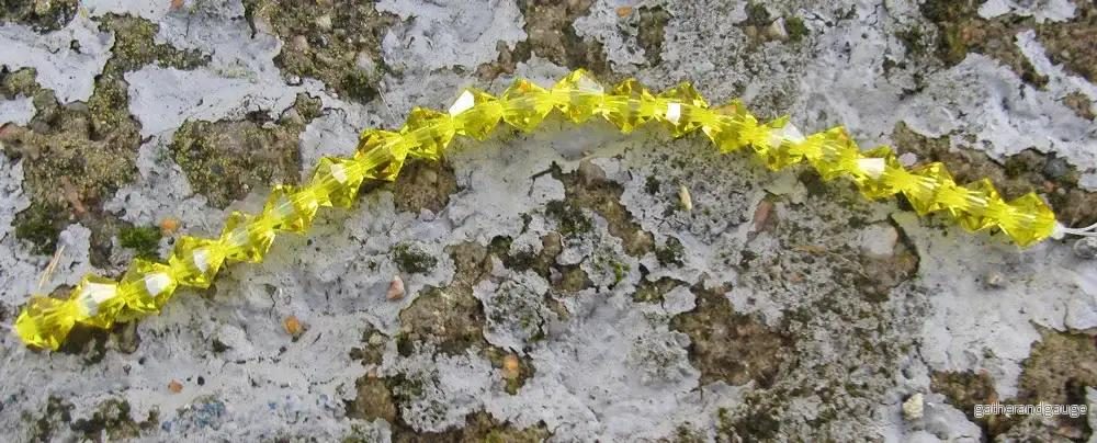 Tjeckiska MC Bicone - Citrine 6 mm, 18- pack - Bild 2