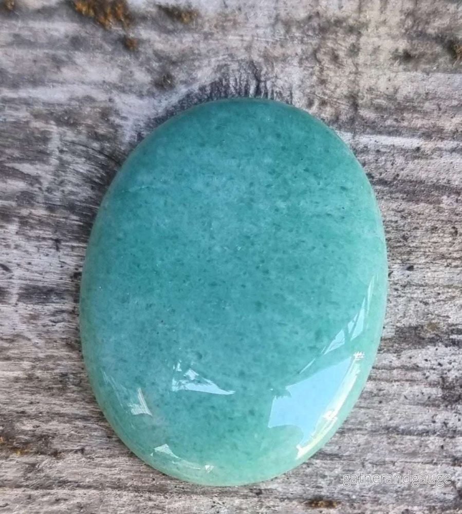Cabochon Avaturine - Oval Grön 40x30mm 1 Styck