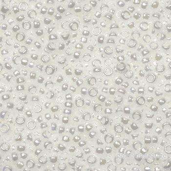 Miyuki Seed Beads - White Pearl 15/0, 10 Gram