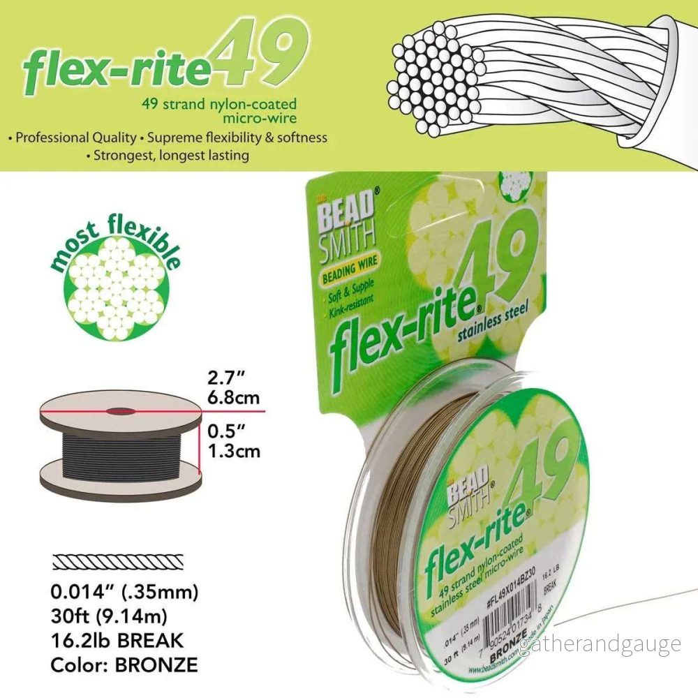 Flex-Rite - Bronze 0,35mm, 49 trådar, 1 rulle - Bild 3