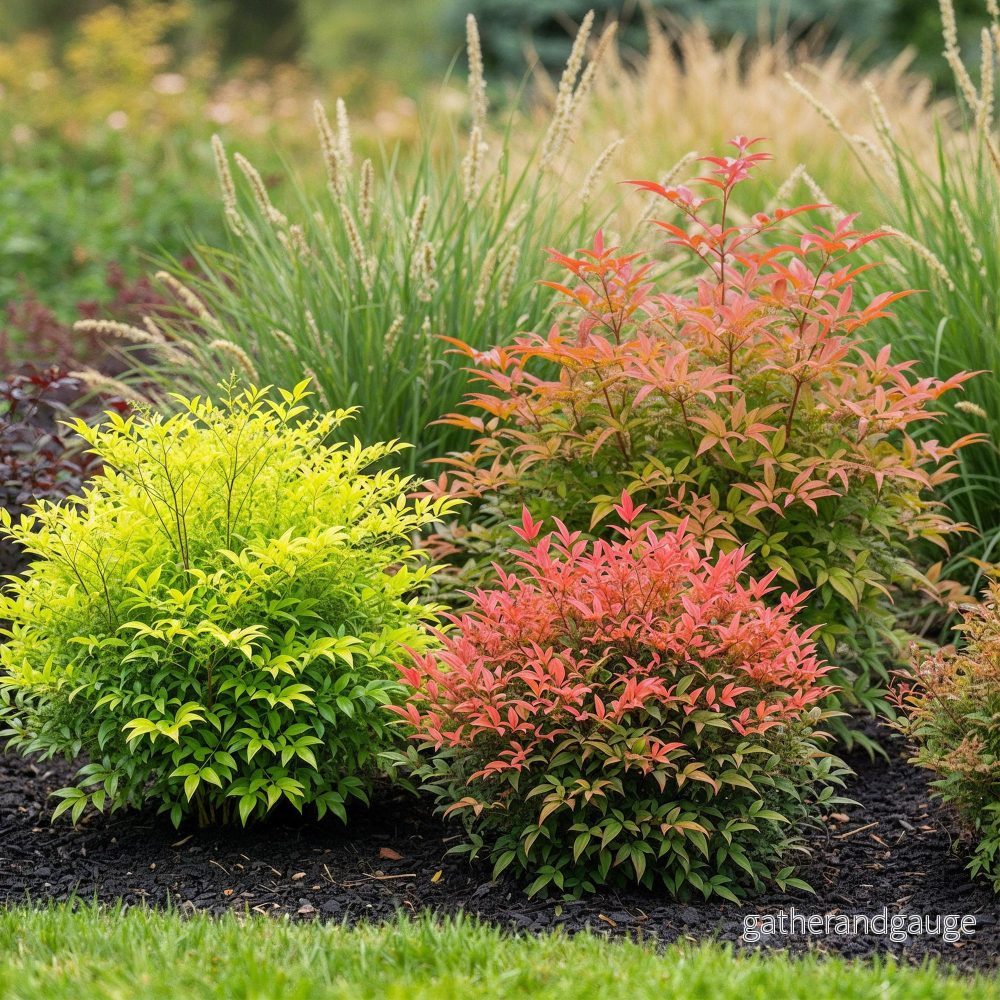 Heligt bambu (Nandina domestica) ’Tricolor’ Heligt bambu (Nandina domestica) ’Tricolor’