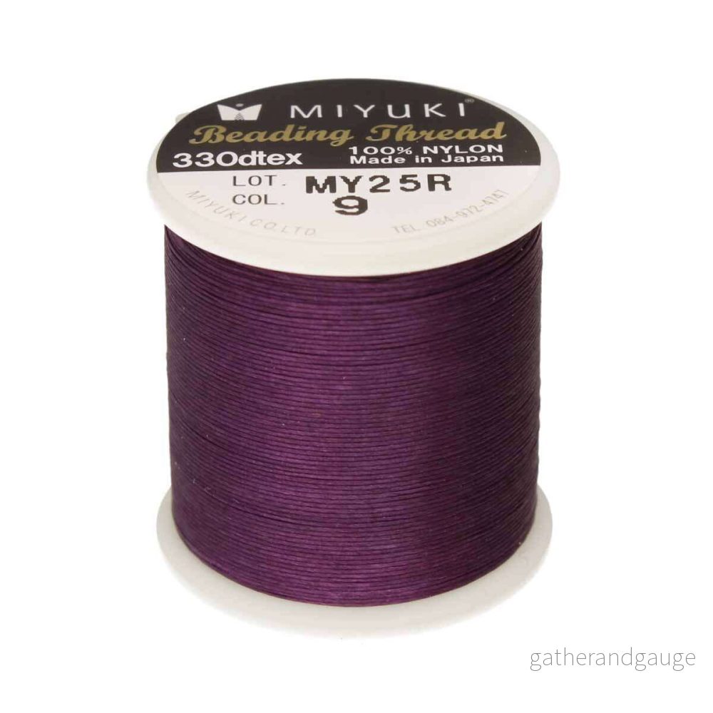Miyuki Beading thread – Purple, 1 Rulle