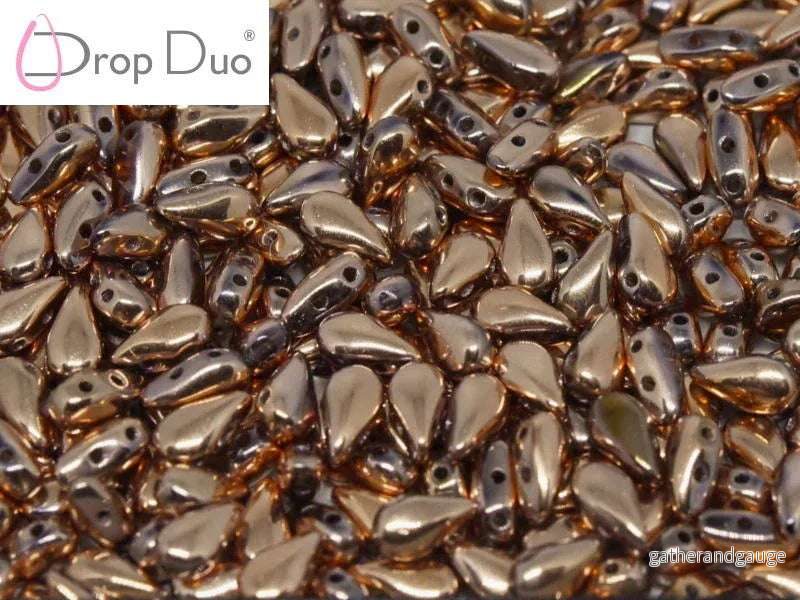 DropDuo® – Crystal Full Capri Gold 3x6mm, 30-pack DropDuo® – Crystal Full Capri Gold 3x6mm, 30-pack