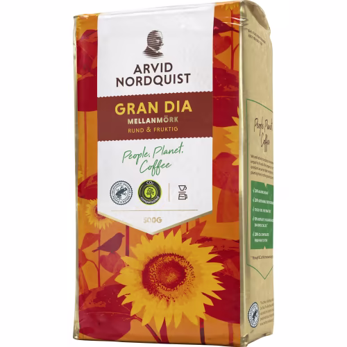 Arvid Nordquist Gran Dia Mellanmörk Bryggkaffe Arvid Nordquist Gran Dia Mellanmörk Bryggkaffe