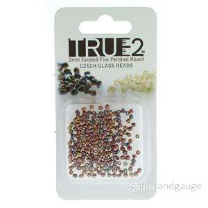 Tjeckiska Firepolish - Violet Rainbow, True 2 mm, 2 gram - Bild 2