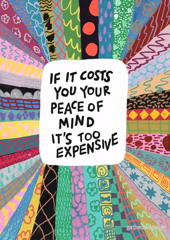 If it costs you your peace of mind – version 3 If it costs you your peace of mind – version 3