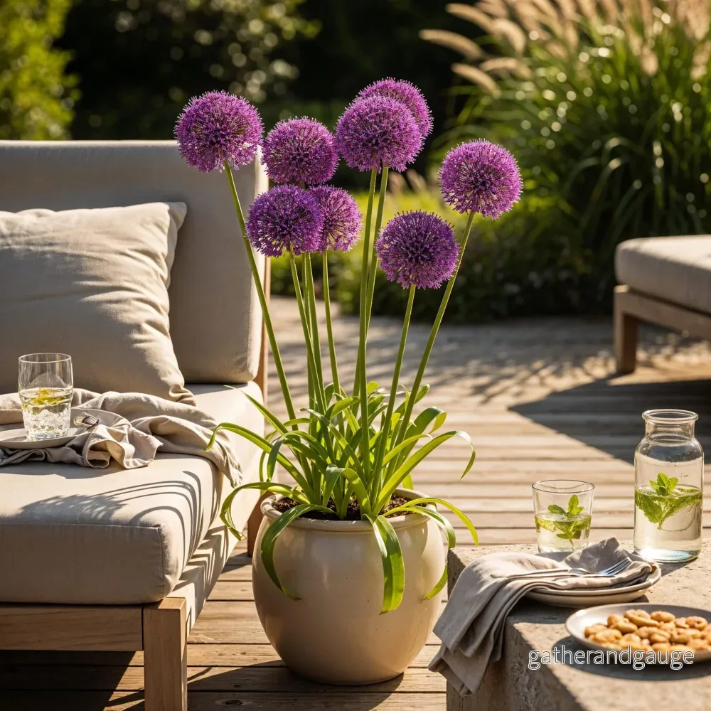 Green boutiQ - Bloembollen - Allium Purple Sensation - Kleur Paars - 15 stuks - Bolmaat 10/12 - XXL Pack - Bild 3