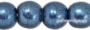 Tjeckiska Druks - Saturated Metallic Bluestone 4 mm, 50-pack