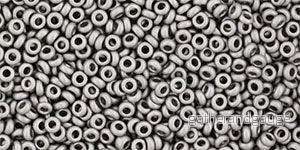 TOHO Demi Round – Metallic Frosted Antique Silver 11/0, 5g