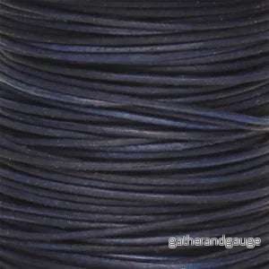 Läderband ca 0,5 mm - Antique Pacific, 1 m