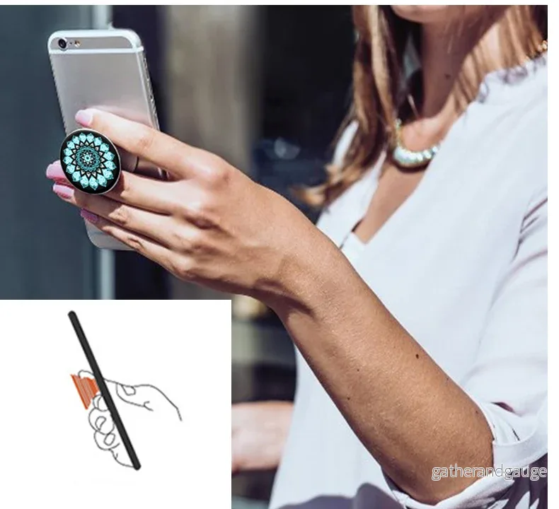 PopSocket mobilhållare med rosa blommor - Bild 3