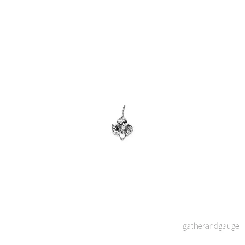 Örkrok silverfärgad med löv 14x22mm – 2-pack Örkrok silverfärgad med löv 14x22mm – 2-pack