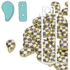 Paisley Duo - Jet Yellow Lazer Checkered 8x5mm 22 gram