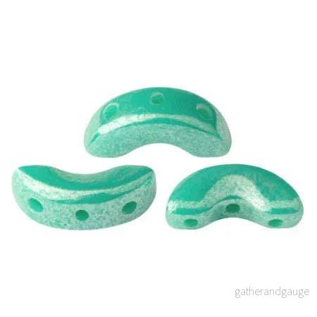 Arcos® par Puca® – Opaque Green Turquoise Luster, 10 gram