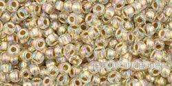 TOHO seed beads - Gold Lined Rainbow crystal 11/0, 10gram