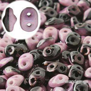 SuperDuo Duets – Black / White Lilac Luster 10 gram SuperDuo Duets – Black / White Lilac Luster 10 gram