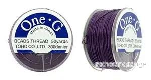 One-G pärltråd - Lila 50 yards