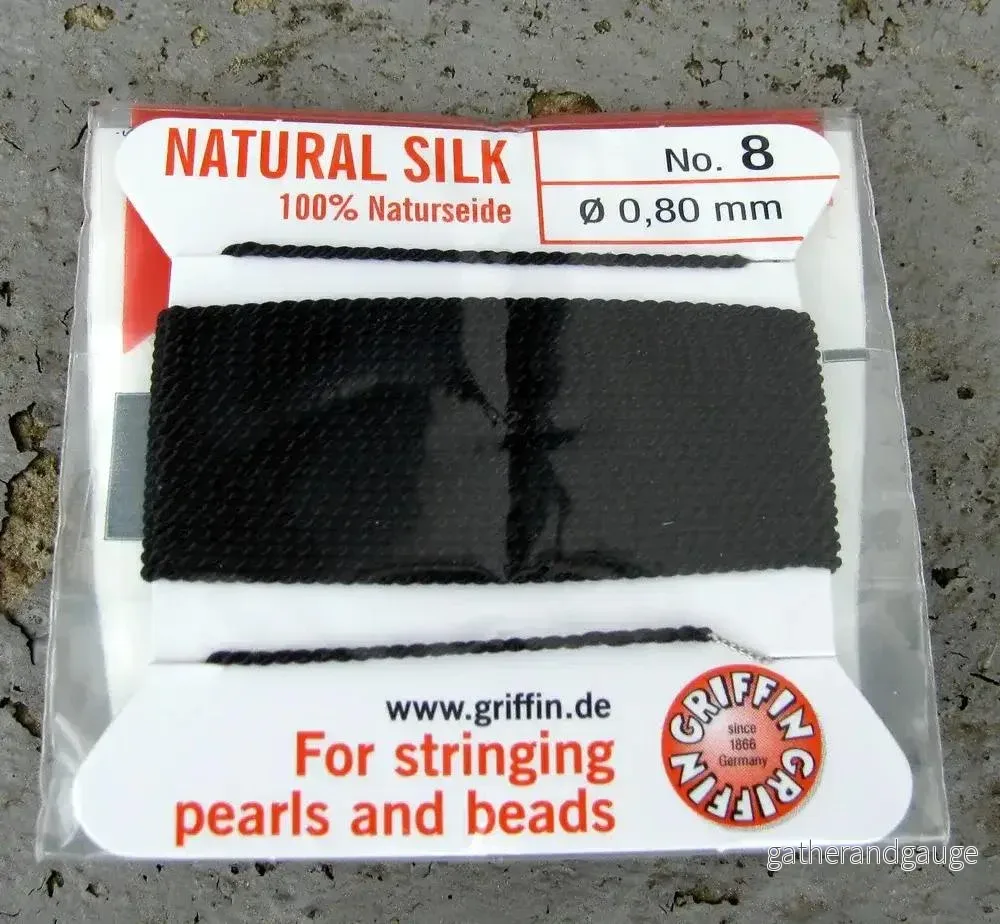 Griffin Silk – Svart strl 8, 1 förpackning