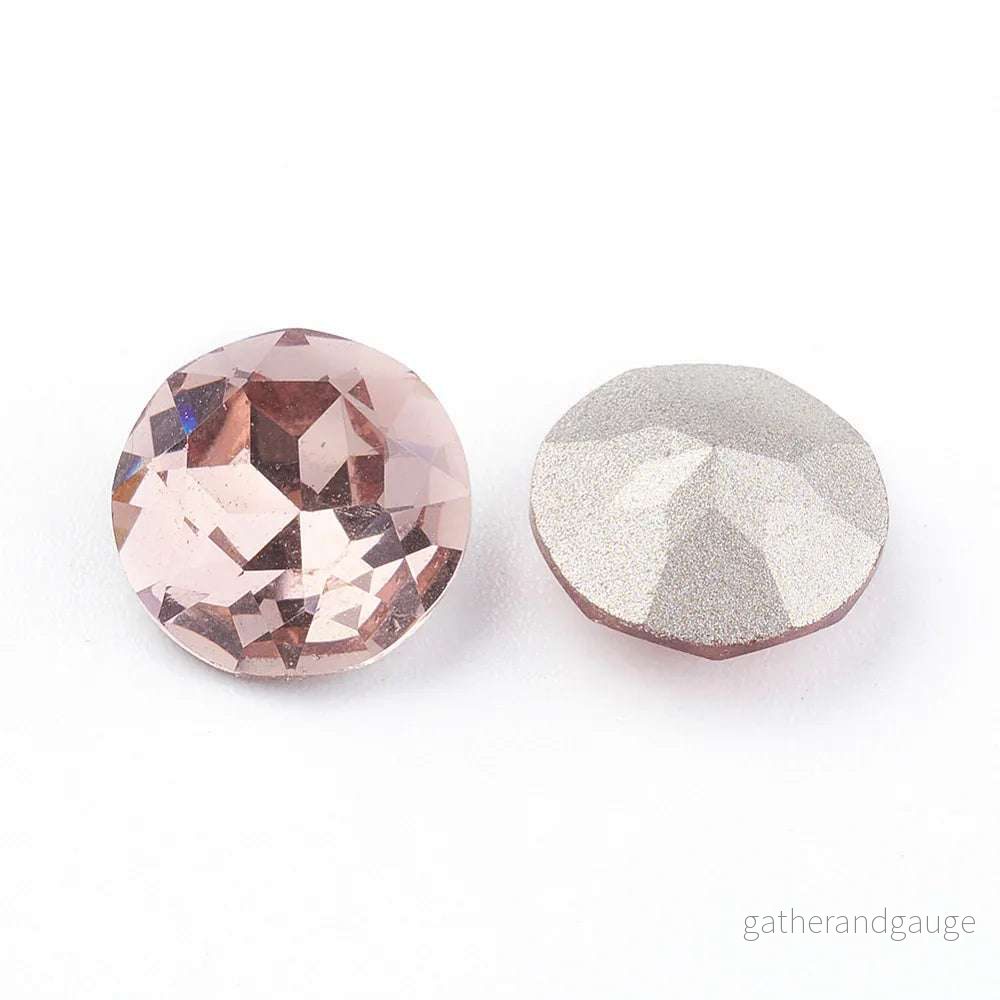 Kinesisk strass - Round stone Vintage Rose 10mm 1 styck